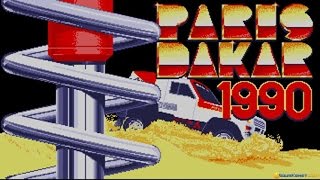 Paris Dakar 1990 gameplay PC Game 1990 [upl. by Einnad]