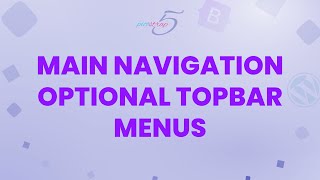 How to Customize Main Navigation bar Optional Topbar and Menus in Picostrap [upl. by Symer181]