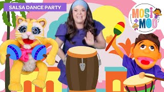 Salsa Dance Party for Kids  Fun Educational Action Video for Preschool and Primary Grade Children [upl. by Atenik74]