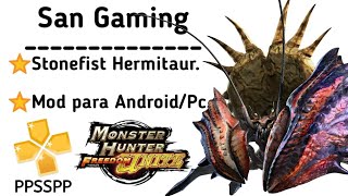 MHFU  MOD Stonefist Hermitaur tutorial PPSSPP [upl. by Inan]