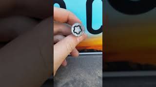 How to remove ford super duty spare tire keylock with only a vicegrip [upl. by Casabonne186]