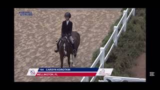 The USEF pony medal finals winnerCarsyn Korotkin amp Pepsi 🥇 [upl. by Auqenaj827]