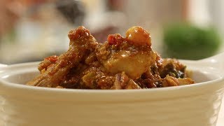 Chicken and Drumstick Curry with Curd  Sanjeev Kapoor Khazana [upl. by Aihsram]