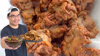 CHICHARON BULAKLAK AND BEEF PARES [upl. by Akirderf]