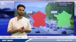 FLASH INFO TRAFIC – Samedi 06 Juillet 08h00 [upl. by Lillywhite155]