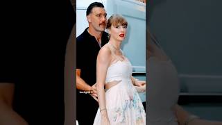 taylor swift and travis kelce holding hands attend electric lady studios for karen elsons wedding [upl. by Tearle]