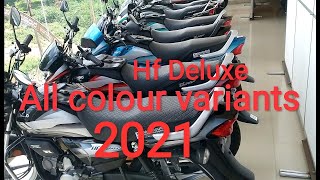 Hero  Hf Deluxe  bs6  red  blue  grey  purple  all colour variants  2021  hfDeluxe [upl. by Tegan]