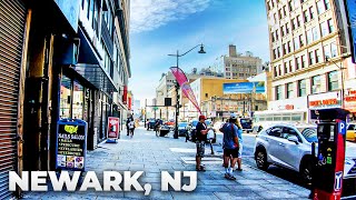 ⁴ᴷ Walking Tour of Downtown Newark New Jersey  Market Street Broad Street amp Raymond Boulevard [upl. by Dedric]