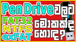 Pen drive File systems in Sinhala [upl. by Ylrebmek]