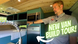 48V Power Ecoflow  Nomadic Cooling AC  Ultimate Custom AWD Ford Transit Camper Van Build Tour [upl. by Petta]