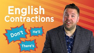 40 Common ENGLISH CONTRACTIONS and EXAMPLES [upl. by Elon]