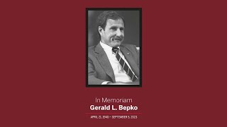 In Memoriam Celebration of Gerald L Bepko [upl. by Ayhay]