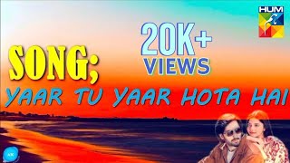 Yaar Tou Yaar Hota Hai  OST  Teri Chhaon Mein  Lyrics Song Video  HUM TV [upl. by Aicargatla]