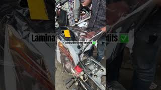 Lamination Benefits automobile smartphone biker apache duke bike lamination ismook explore [upl. by Percy]