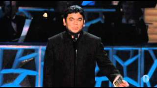 AR Rahman Winning Original Score  81st Oscars 2009 [upl. by Dnomhcir]