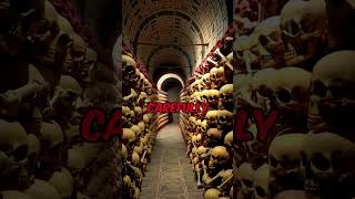 The Catacombs spooky facts paris france funfacts informationalfacts parisfacts francefacts [upl. by Hbaruas]