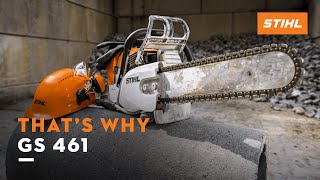 STIHL GS 461  The new concrete cutter  Thats why [upl. by Shandy11]