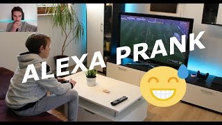 ZUKUNFT Alexa PRANK mit Amazon Echo Fernbedienung [upl. by Atsyrc]