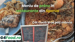 Meniu de prânz în restaurante din Spania Cât costă și ce poți mânca [upl. by Sices746]