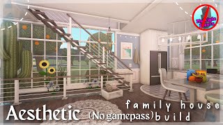 20K BLOXBURG AESTHETIC FAMILY HOUSE BUILD 2STORY NO GAMEPASS [upl. by Ahsal]