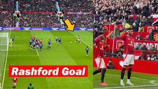 Manchester United Fans Reactions to RASHFORDs 2 GOALS vs Everton [upl. by Quinn]