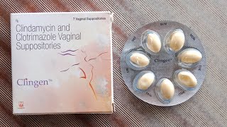 clindamycin and clotrimazole vaginal suppositories review in 3 minutes  clingen 3 vaginal [upl. by Ynnos116]