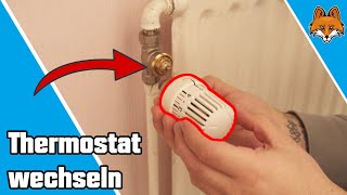 Thermostat wechseln an einem Heizkörper  einfache Anleitung 🔥 [upl. by Eremehc]