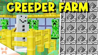 MINECRAFT 121 CREEPER FARM  Easy Efficient Automatic [upl. by Jacey957]