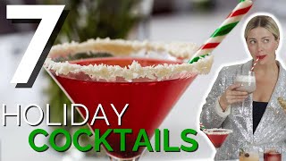 7 Holiday Cocktail and Mocktail Recipes [upl. by Aromas]