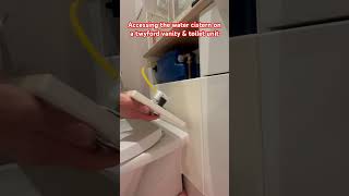 Accessing the water cistern on a twyford vanity amp toilet unit How to open a toilet water tank diy [upl. by Ophelia]