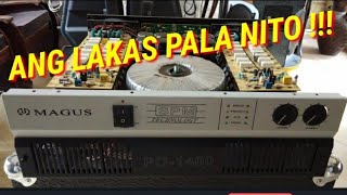 MAGUS PO1400  1400W  CHANNEL POWER AMP  short review [upl. by Marek]