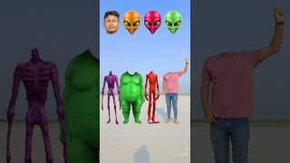 Red dame tu Casita alien Purple siren amp fat dog vs me correct head matching funny vfx Game funny [upl. by Notsuoh]