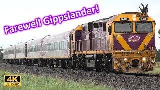 Farewell to the Gippslander The last ever VLine locomotivehauled train to Bairnsdale with N471 [upl. by Eiznik]