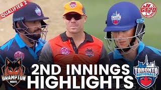 2nd Innings Highlights  Brampton Wolves vs Toronto Nationals  Match 24  Global T20 Canada 2024 [upl. by Haletky]