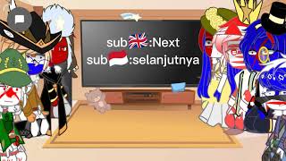 past countryhuman react to indonesiapt2sub🇮🇩🇬🇧pt1ada di desk [upl. by Assiruam]