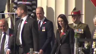 Duke of Cambridge attends Auckland Museum Anzac Day service [upl. by Mcgrath]