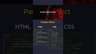 Creating Stunning Parallax Scrolling Effects with HTML amp CSS codinginterview webdesign python [upl. by Skiba383]