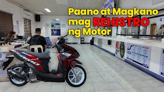 PAANO MAG REHISTRO NG MOTOR SA LTO STEP BY STEP TUTORIAL [upl. by Ardnazil]