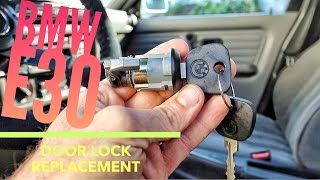 E30 Door Lock Cylinder replacement Berty30 Build Episode 20 [upl. by Nelyag]