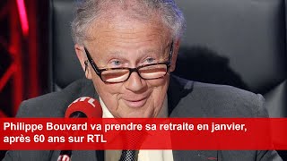 Philippe Bouvard va prendre sa retraite en janvier après 60 ans sur RTL [upl. by Yesima]