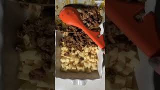 Bulgarian Meat and Potato Moussaka Recipe at thefoodkookycom shorts dinner [upl. by Nel911]