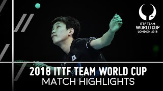 2018 Team World Cup Highlights I Liam Pitchford vs Tomokazu Harimoto Group [upl. by Peters]