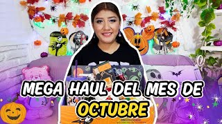 ♡TODO LO QUE COMPRE EN MES DE OCTUBRE DECORACIÓN DE HALLOWEEN 🎃♡ [upl. by Enyleve462]