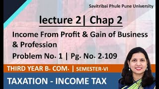 How to calculate Taxable Income from Business  Chapter 2 Problem No 1 Pg No 2109 [upl. by Simetra867]