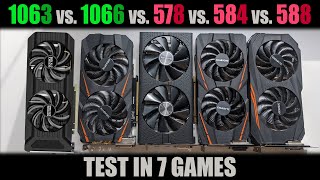 GTX 1060 3GB vs 1060 6GB vs RX 570 8 GB vs RX 580 4GB vs RX 580 8GB TEST IN 7 GAMES stock OC [upl. by Alidis]