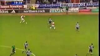 Dennis Bergkamp Goal for Arsenal v Newcastle from 2002 [upl. by Pages]