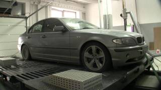 BMW E46 330d 204KM  303KM 704Nm powered by DYNOSOFT [upl. by Assilem]