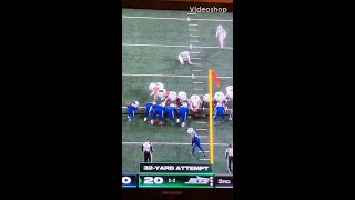 Greg Zuerlein 32 yard field goal [upl. by Yahs480]