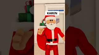 KAREN MINTIÓ A SANTA EN ROBLOX😲🤣 shorts [upl. by Jermayne]