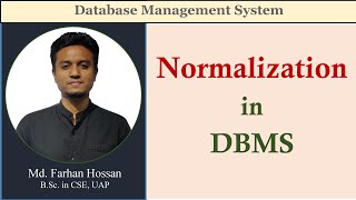 Lec 31  Normalization  DBMS  Bangla Tutorial [upl. by Dorie443]